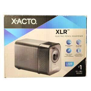 X-ACTO XLR Office Electric Pencil Sharpener Charcoal Black New Open Box